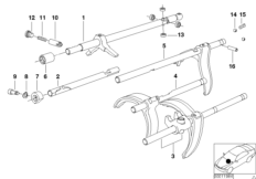 Getrag 280 pieces interieur. de commande