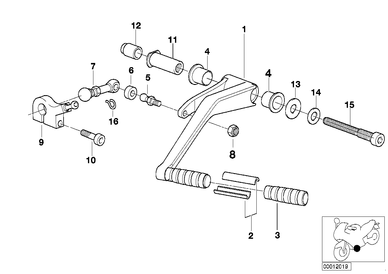 Äussere Schaltungsteile/Schalthebel