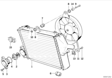 Radiator - thermostat/fan