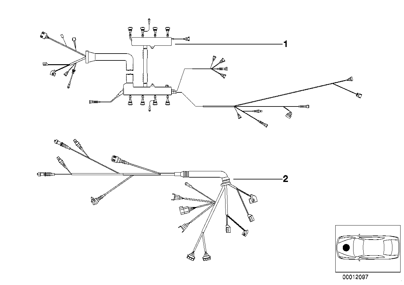 Faisceau de câbles moteur