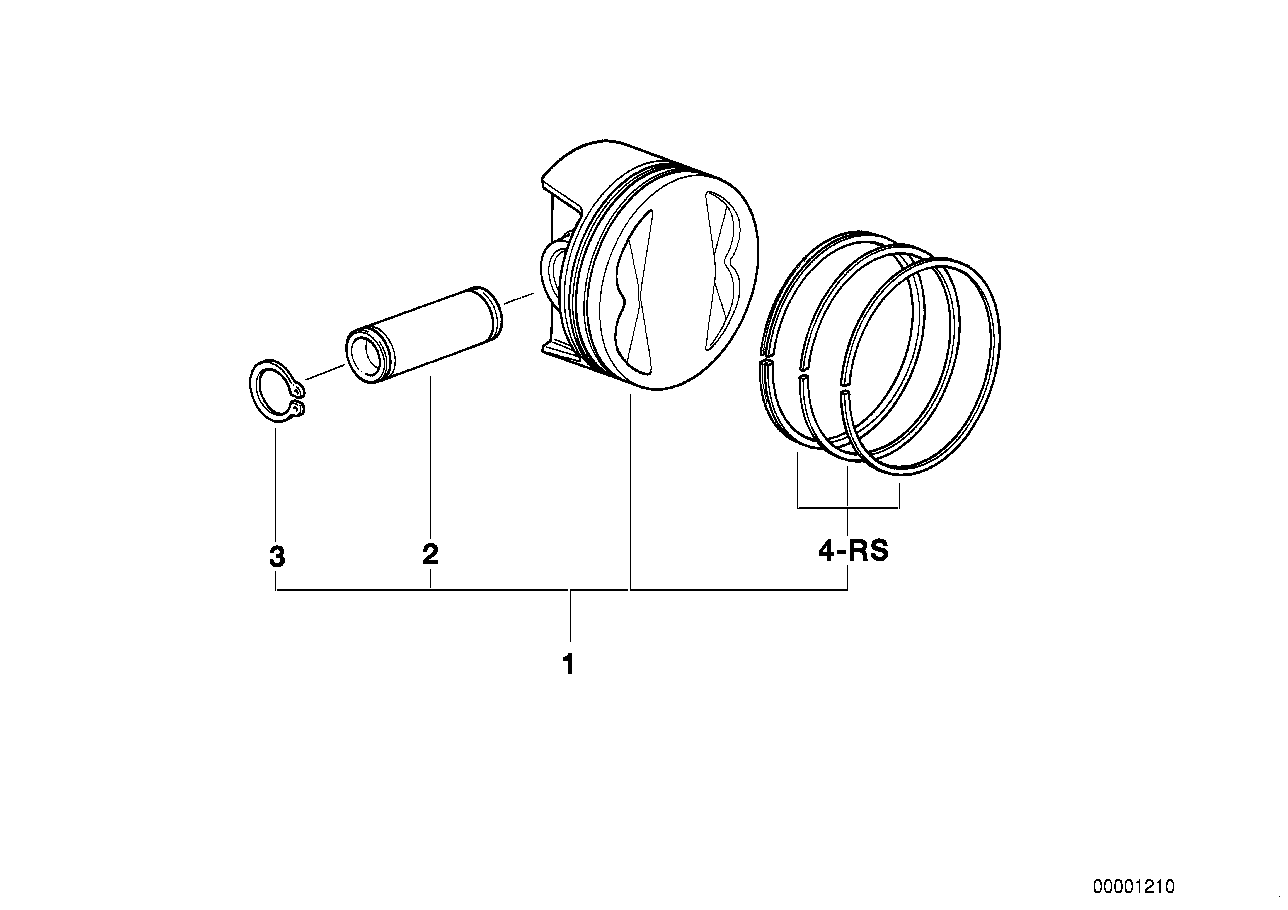 Kolben, -Einzelteile