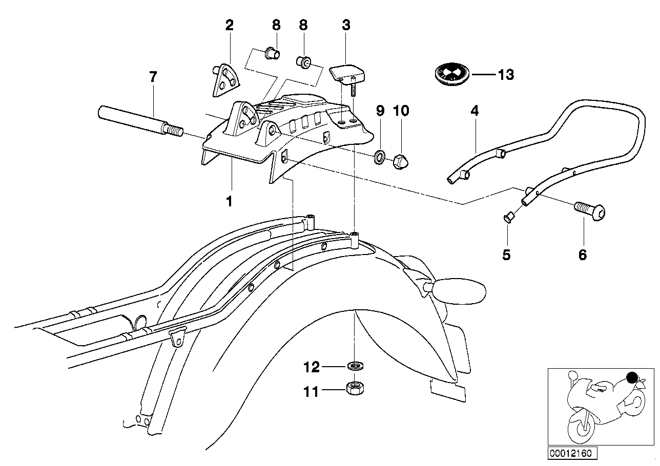 Rear carrier part