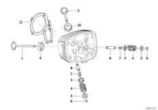 Timing gear - Intake valve/exhaust valve