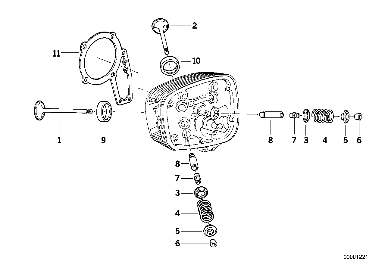 Timing gear - Intake valve/exhaust valve