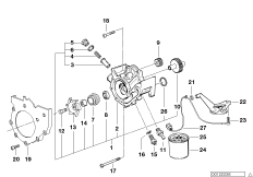 Waterpump/oilpump - oil filter