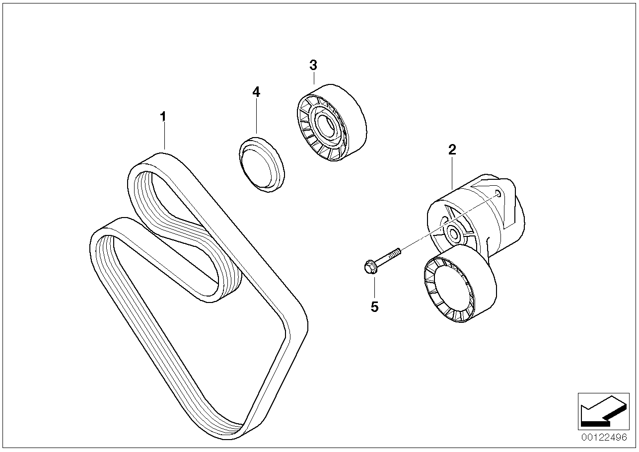 Correia para bomba de água/alternador