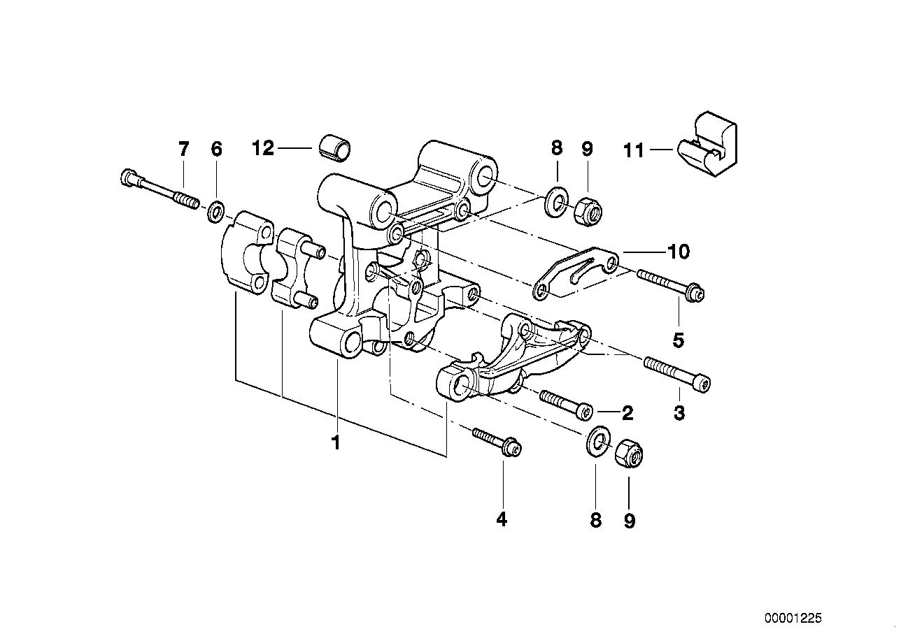 Suporte da árvore de cames