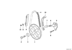 Timing chain/Chain tensioner/Slide rail