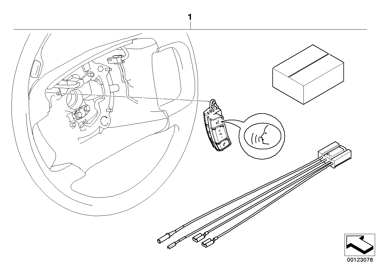 Kit mont.post.Sistema introdução por voz