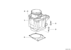 Cylinder with piston