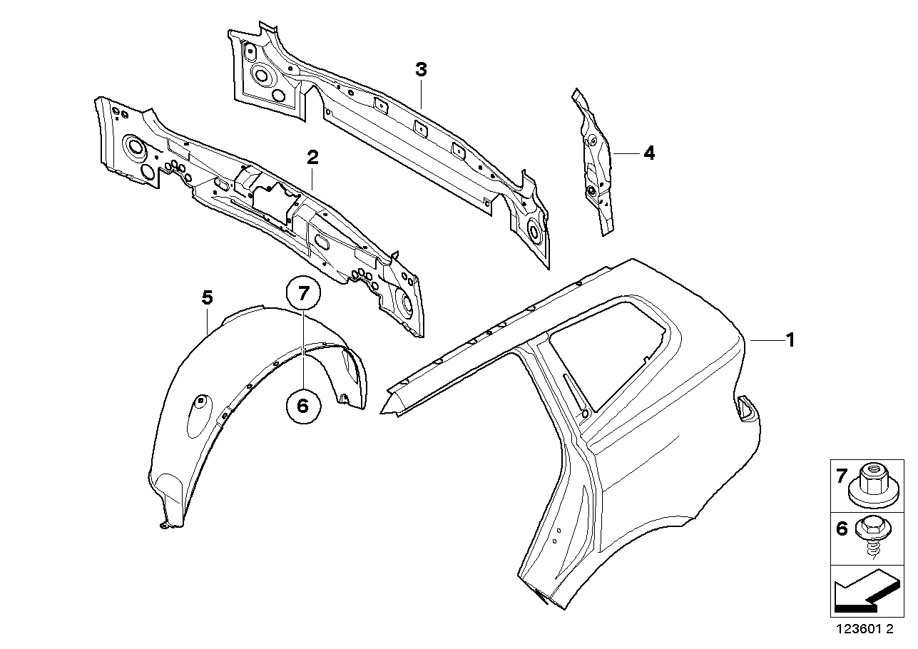 Side panel/tail trim