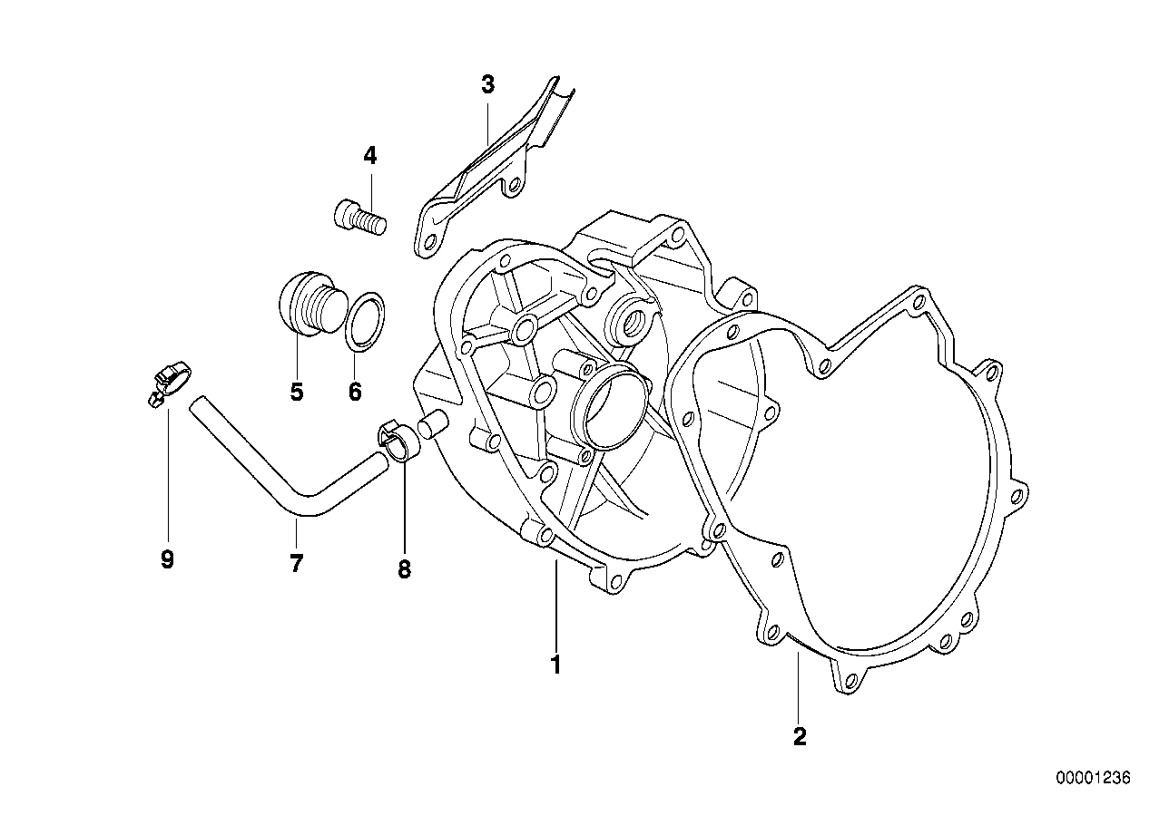 Motor muhafaza kapağı, Sağ