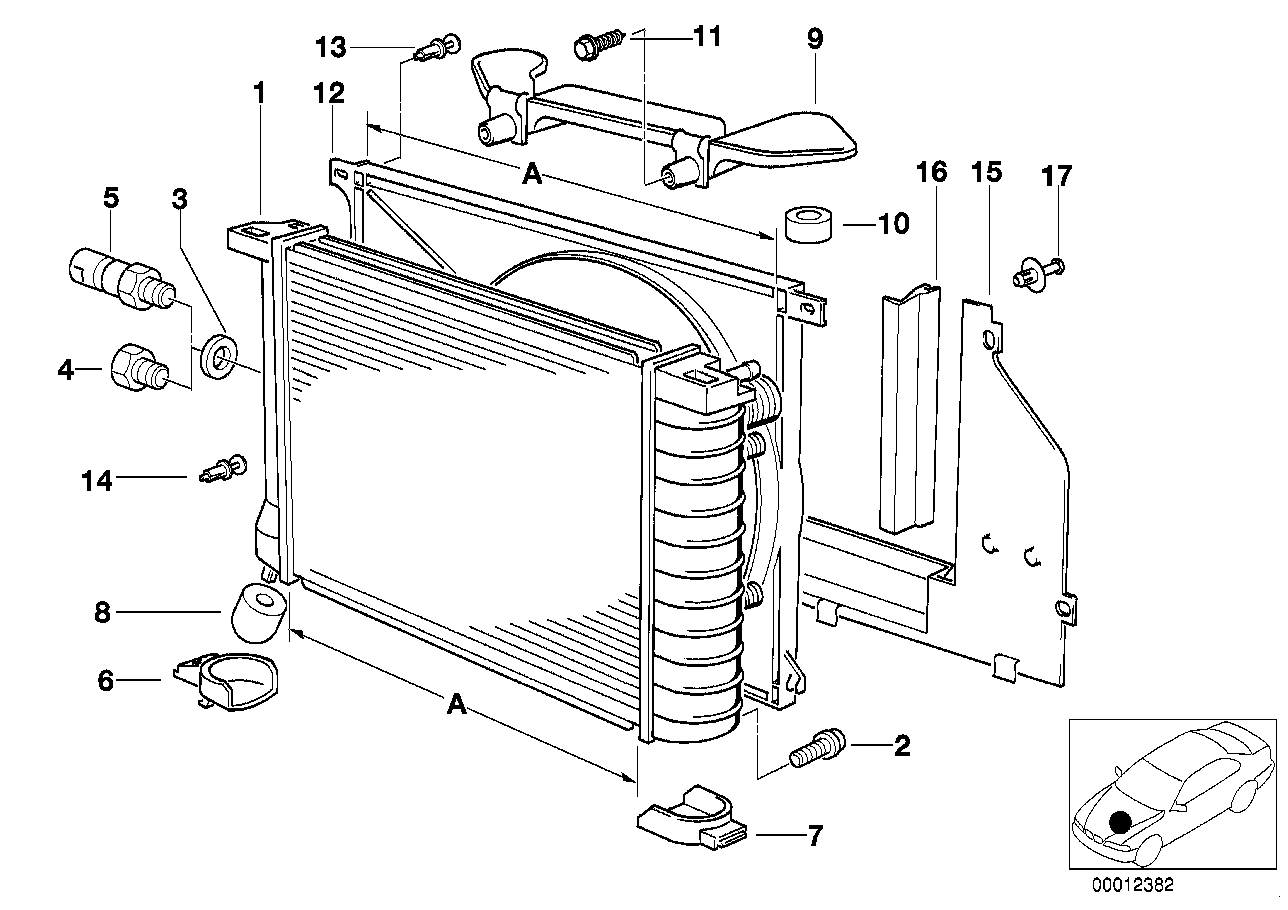 Radiator/frame