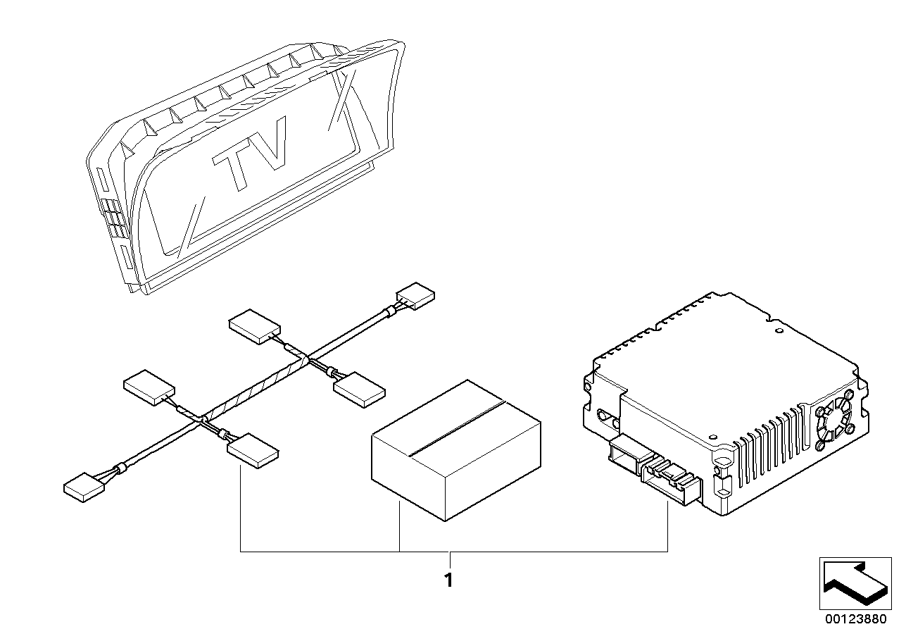 Retrofit kit, TV function