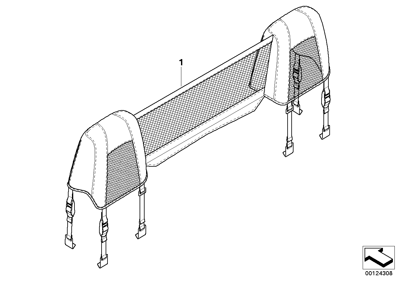 Wind deflector textile, folding