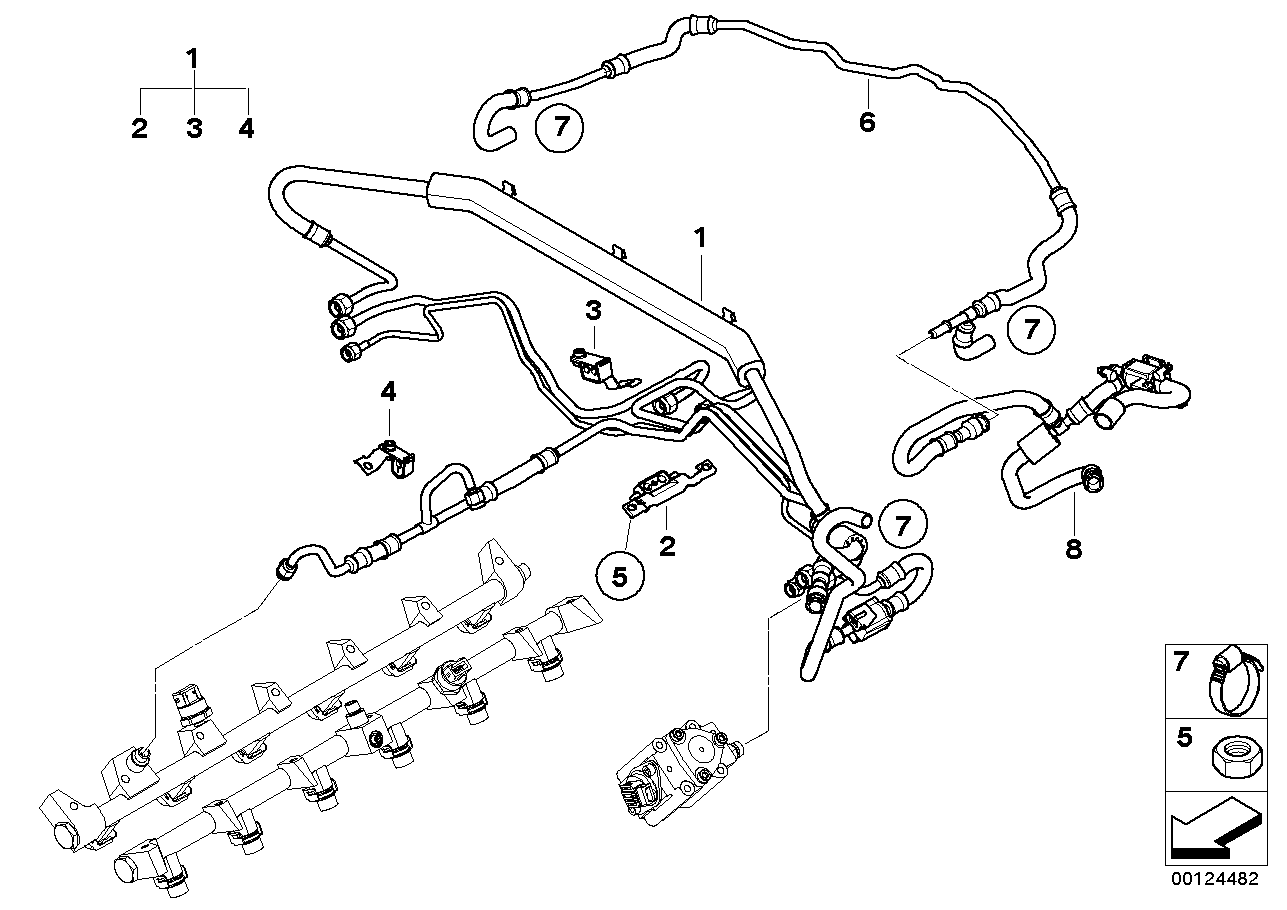 Einspritzanlage - Kraftstoffleitung