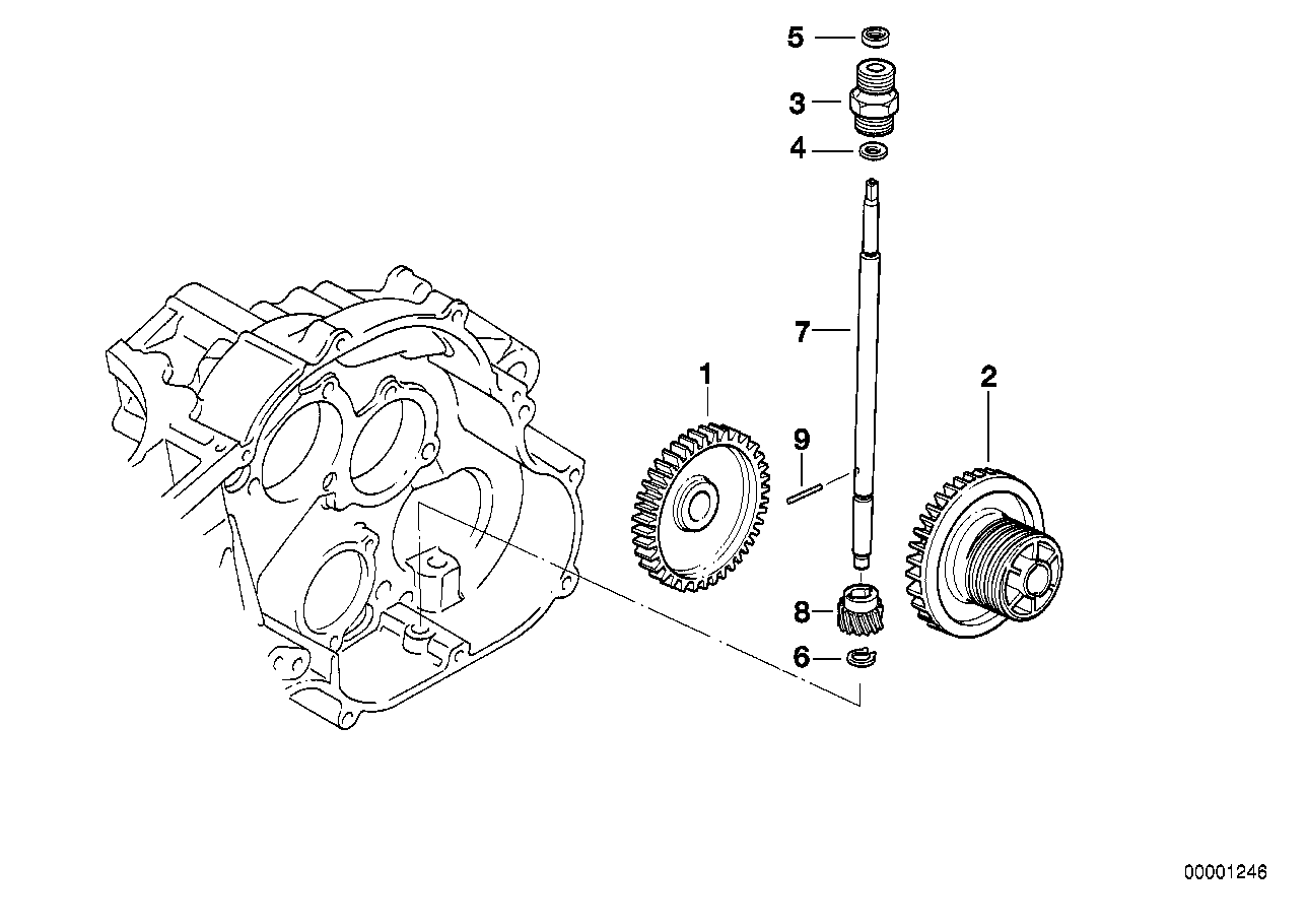 Revolution counter drive