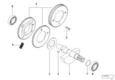 Compensating shaft