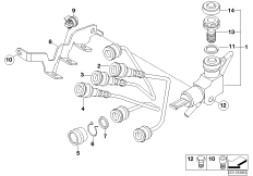 Press.modulator integ. ABS add-on parts