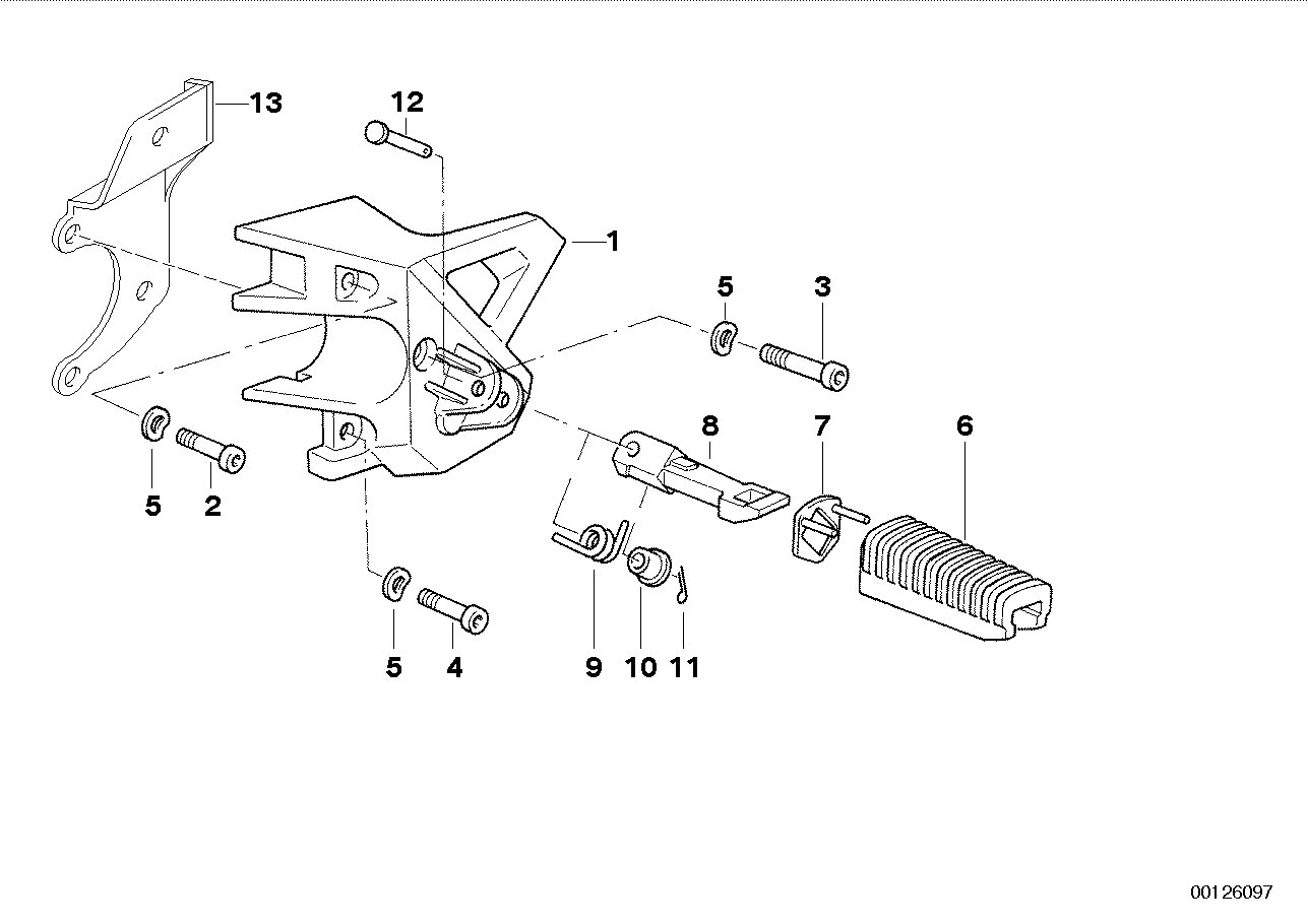 Ayaklık plakası/Ayak pedalı Ön