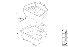 Peça inferior para Top Case