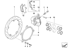 Front wheel brake, EVO