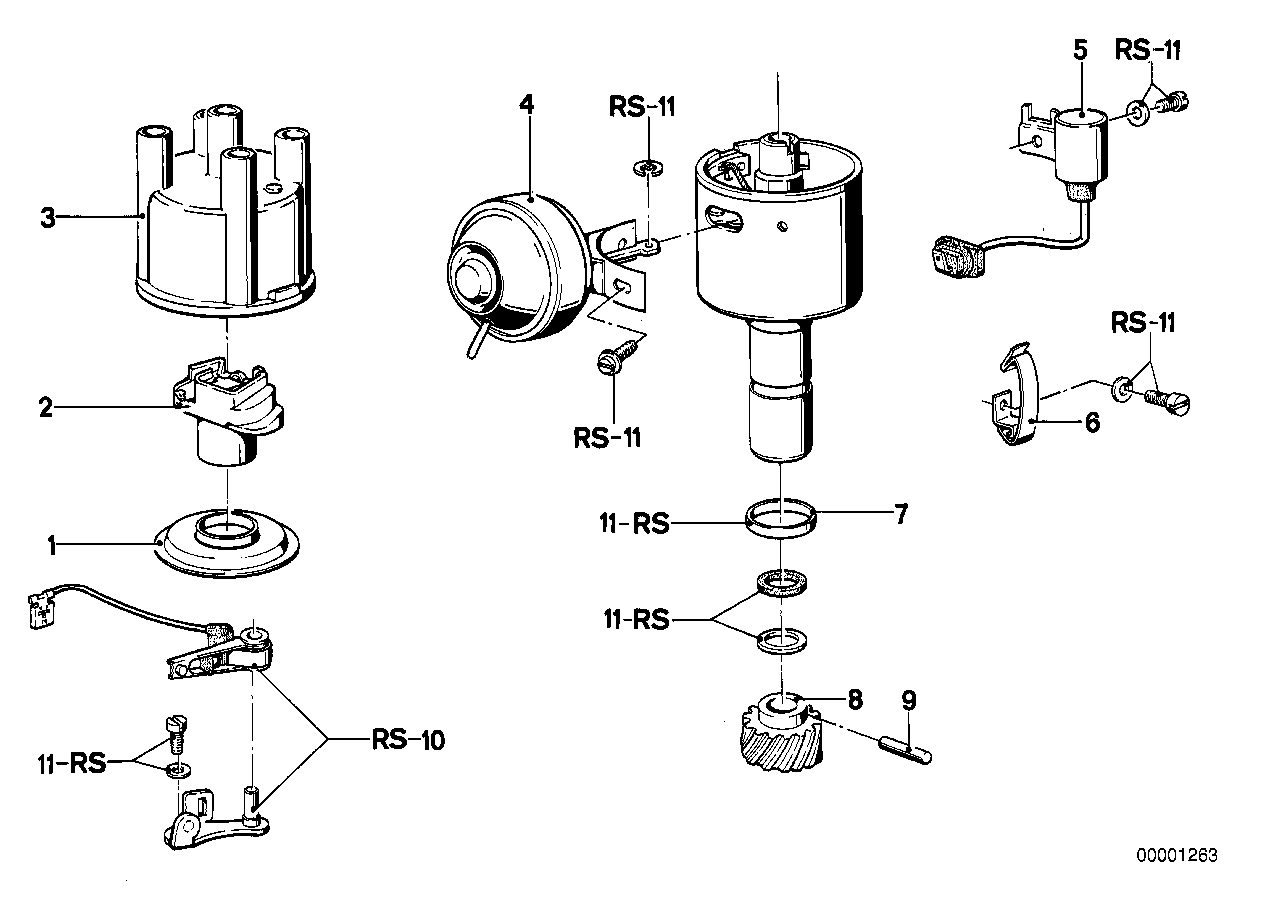 Distributor-single parts