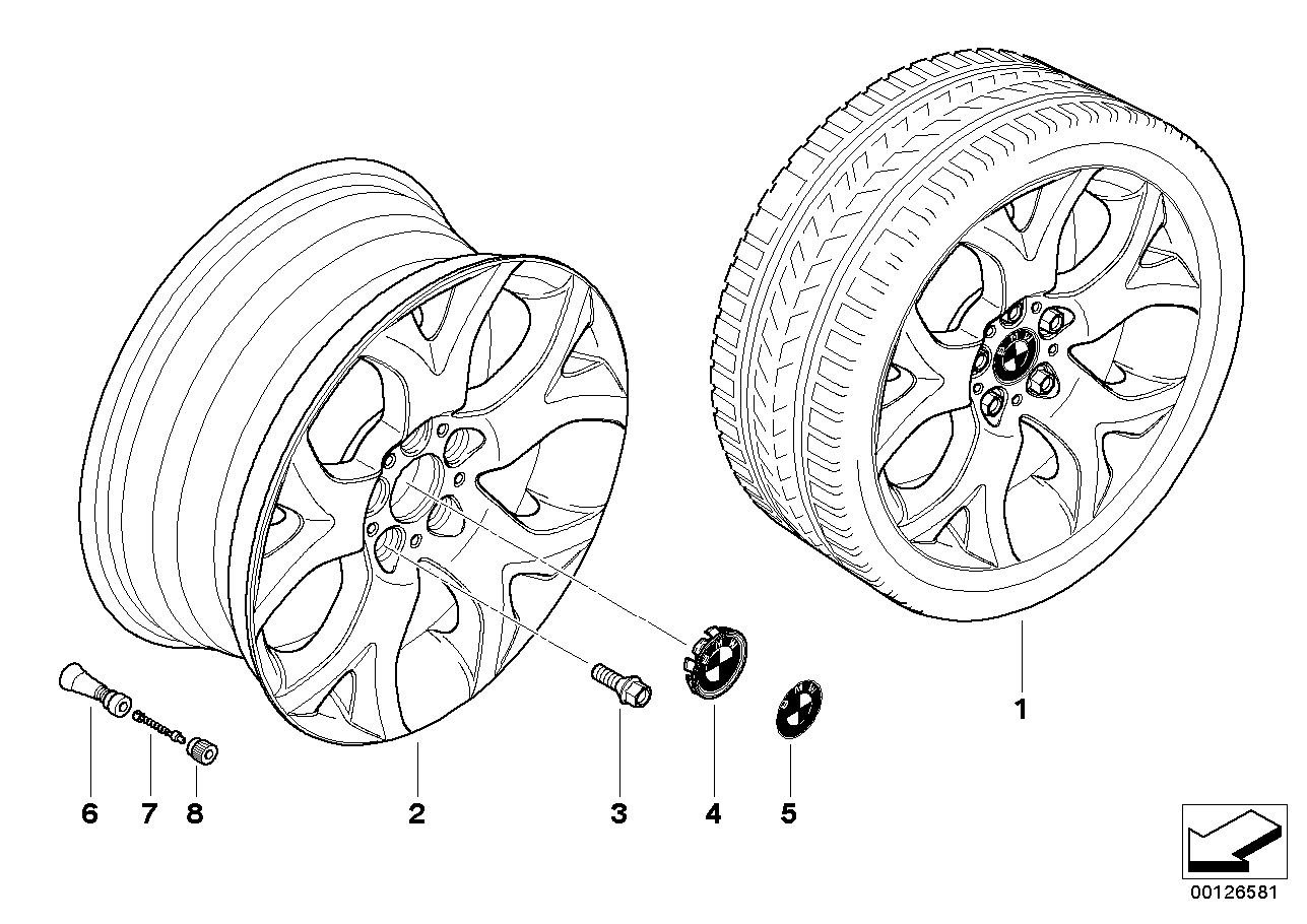 BMW LA wheel Y-spoke 114