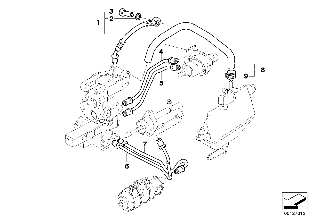 GS5S31BZ(SMG) - Hidrolik boruları