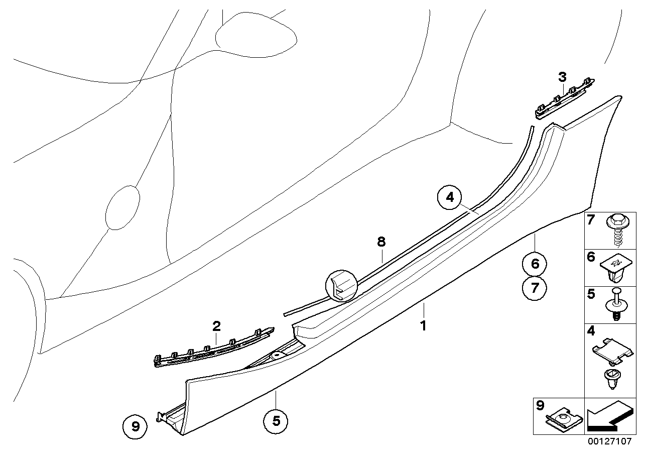 Mascherina sottoporta / passaruota