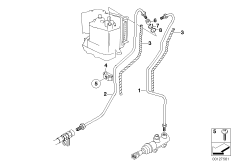 Bremsleitung hinten ABS