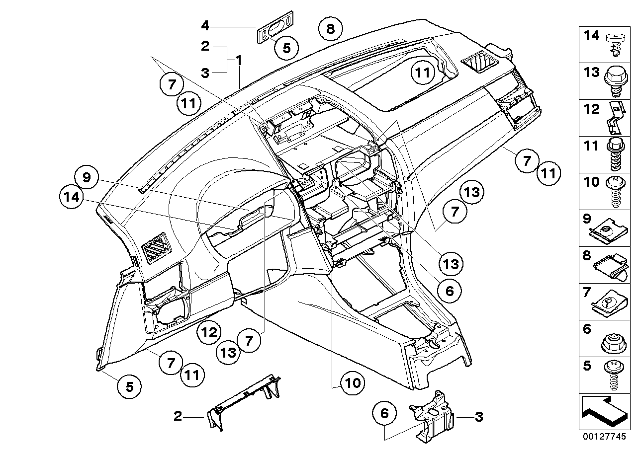 Verkleidung Instrumententafel