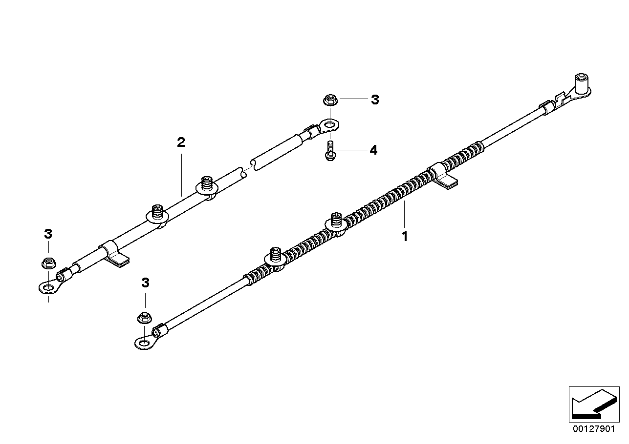 Cable electr. flow heater