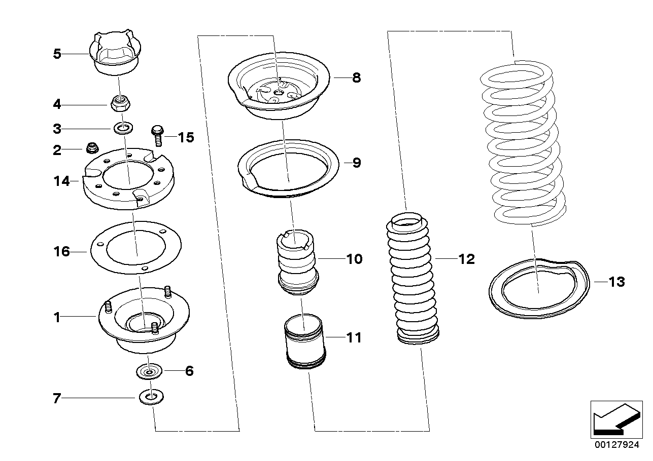 Stützlager/Federunterlage/Anbauteile