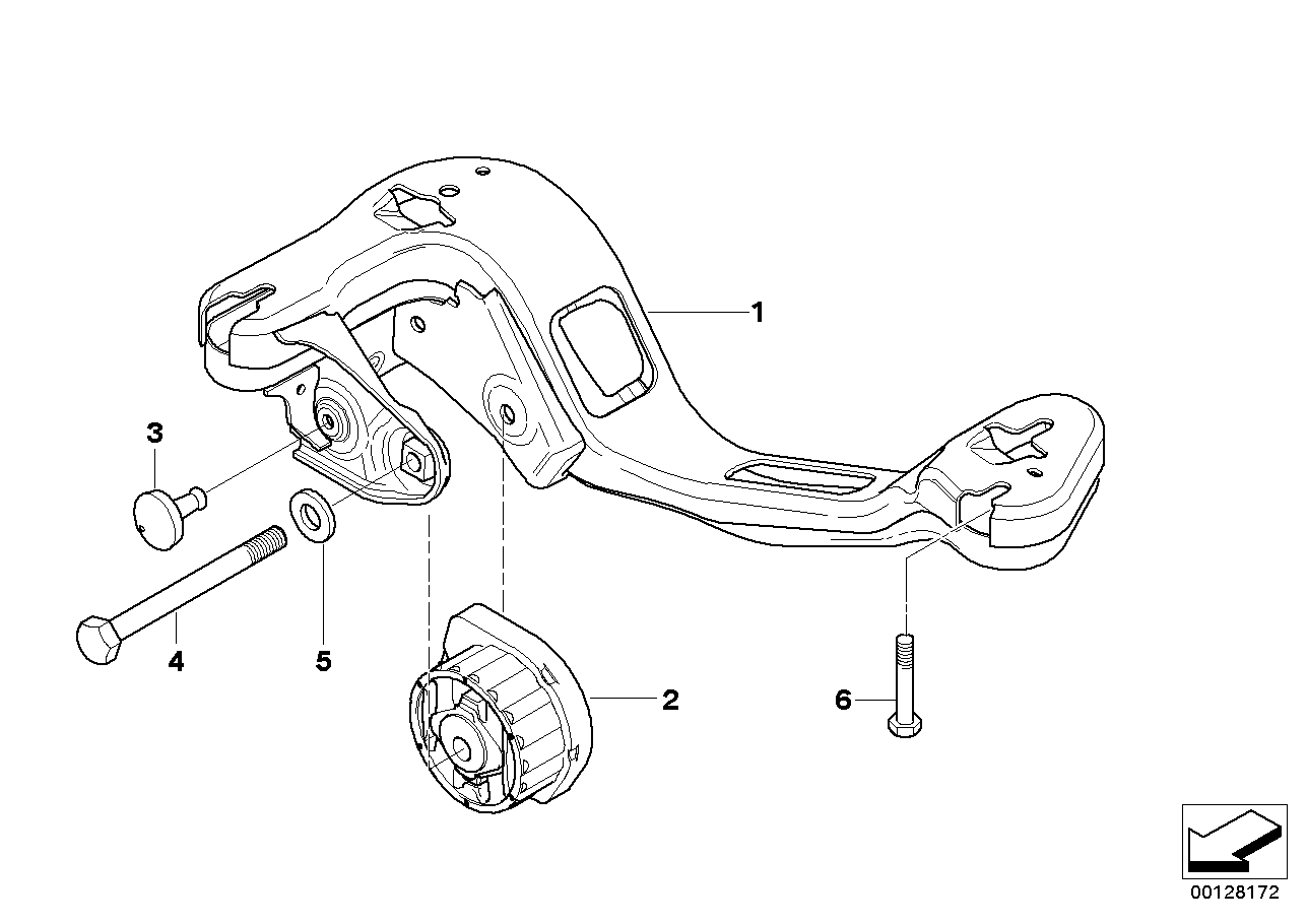 Gearbox suspension, 4-wheel drive