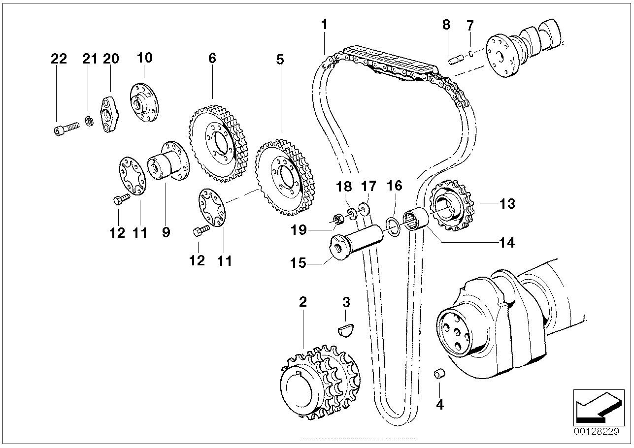 Mechanizm ster.-łańcuch sterujący