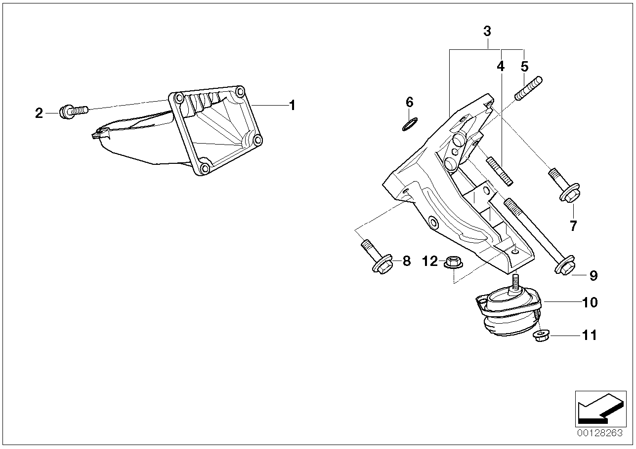 Suspension del motor