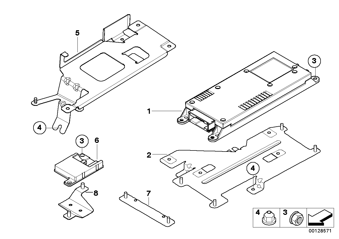 Einzelteile SA 638 Gepäckraum