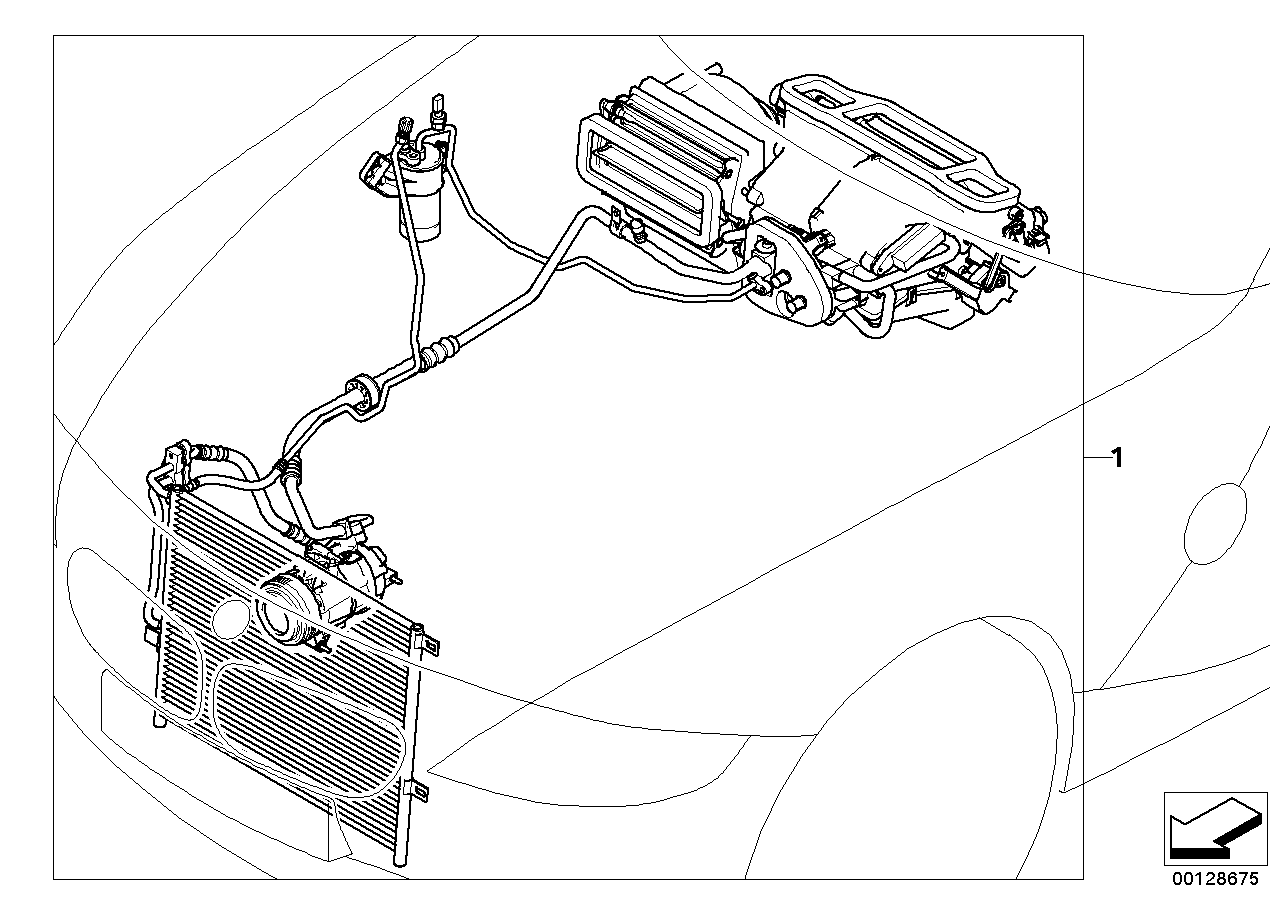 Installing set automatic air conditioner