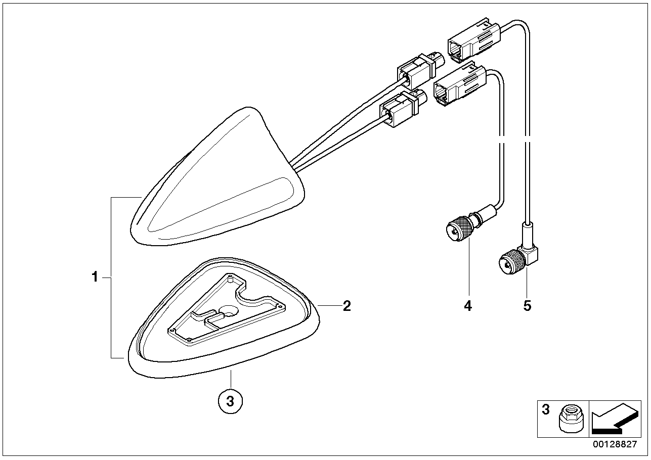 Onderdelen telef.antenne multi-band