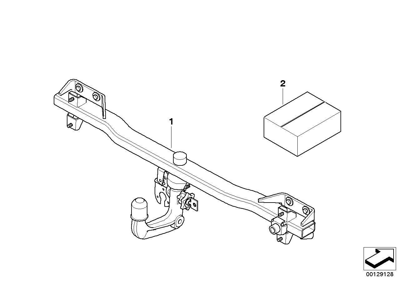 Retrofit kit, towing hitch