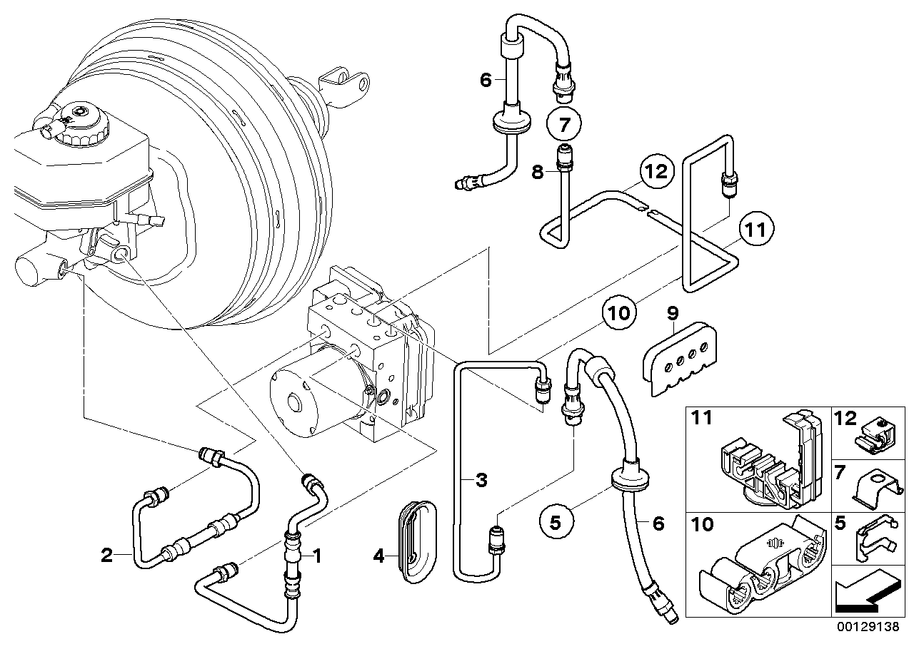 Tuyau de frein avant