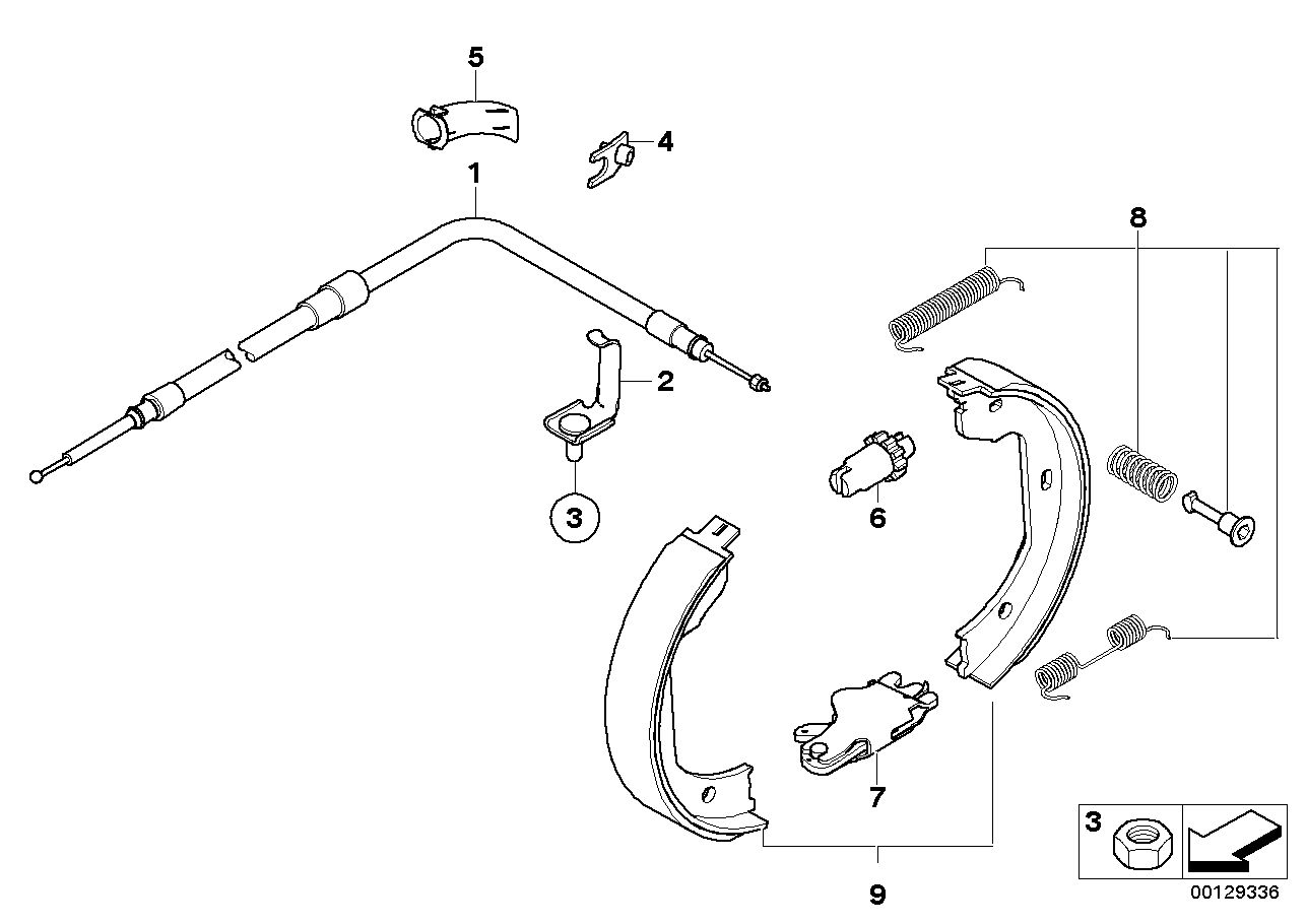 Parking brake/brake shoes