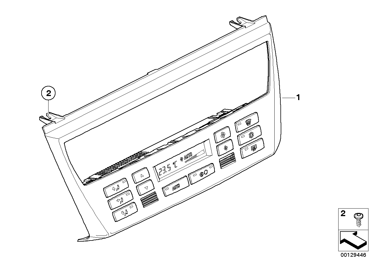 操作面板 自动空调 AUC