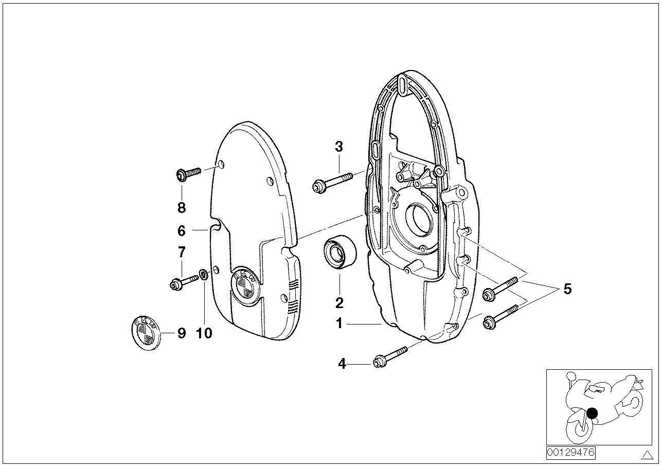 Coperchio ant./Supp. coperchio generator