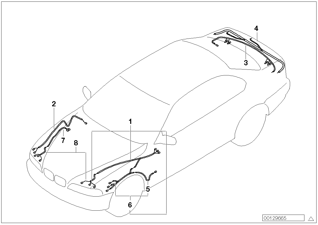 Repair cable main cable harness