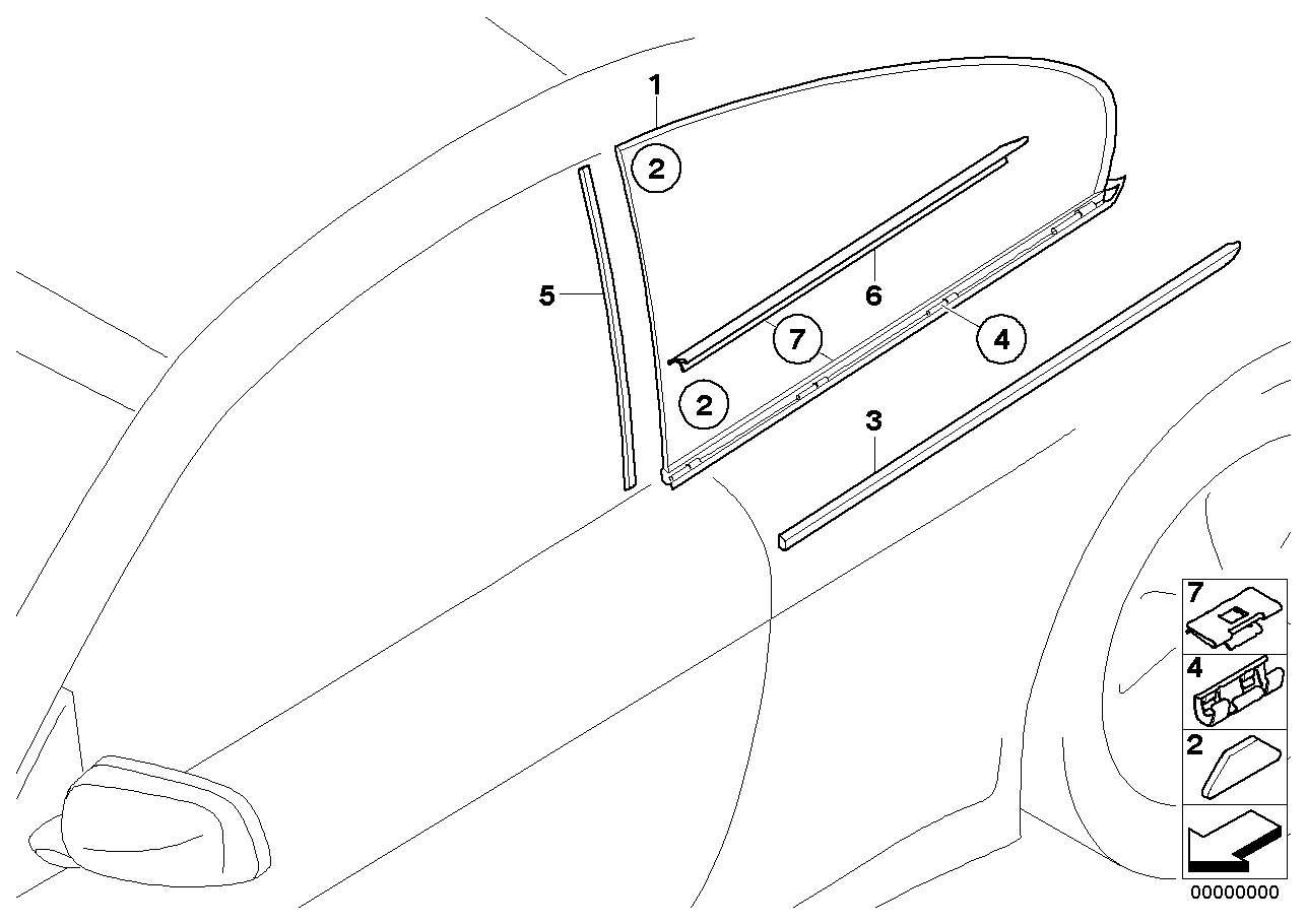 固定ドア ウインドウ