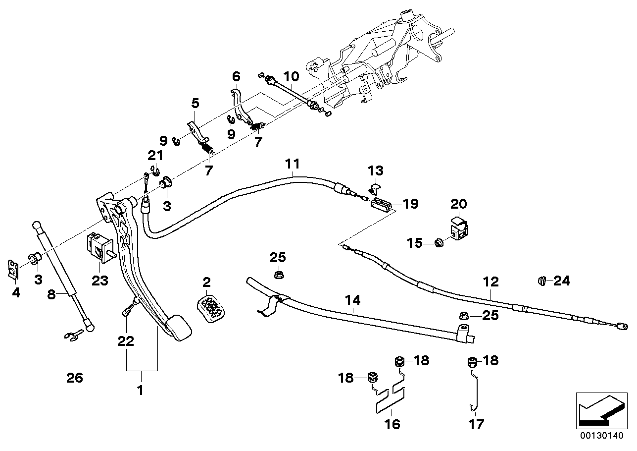 Pedal/Ayakla park freni