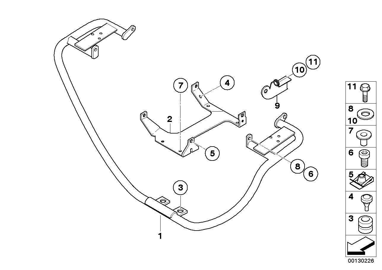 Estribo de protección,piezas,autoridades