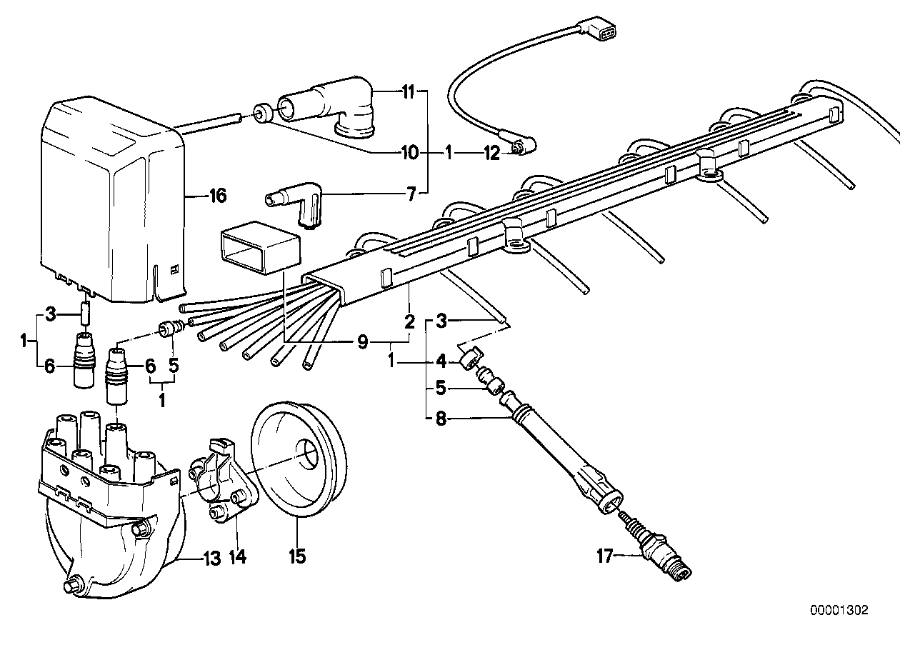 Mazo de cables de encendido/bujía